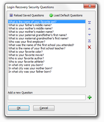A Security Questions